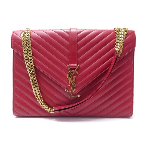 sac yves saint laurent rouge